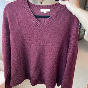 Burgundy slouchy sweater